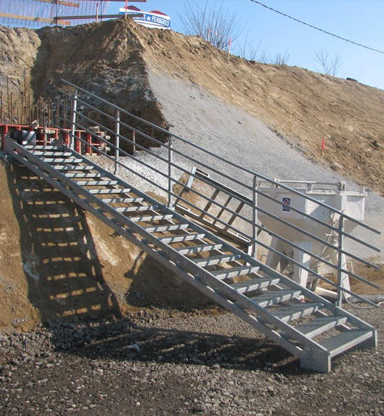 Les + des escaliers de talus de chantier Bombrun