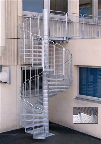 Escalier pour issue de secours